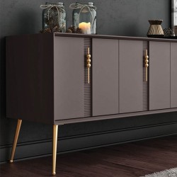 Picior Mobila Bone Auriu Mat