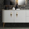 Maner Mobila Sirus Auriu Mat + Negru Mat