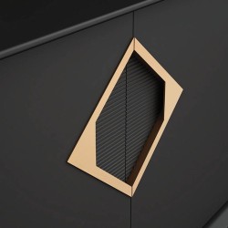 Set 2 Manere Mobila Roza Auriu Mat