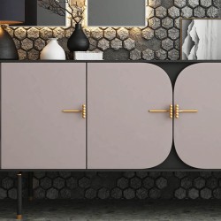 Maner Mobila Rigel Negru Mat + Auriu Mat