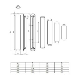 Maner Mobila Ribon Negru Mat + Cupru Lucios