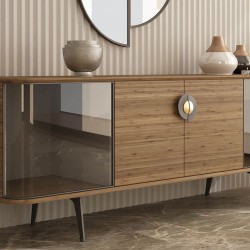 Set 2 Manere Mobila Marsilia Auriu Mat
