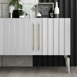 Maner Mobila Lungo Negru Mat + Auriu Periat