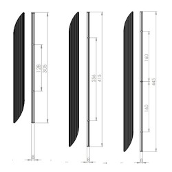 Maner Mobila Blade Auriu Mat